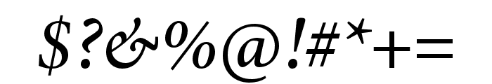 Minion 3 Medium Italic Font OTHER CHARS