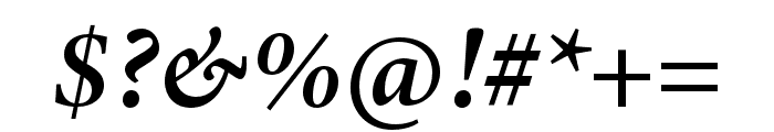 Minion 3 Semibold Italic Font OTHER CHARS