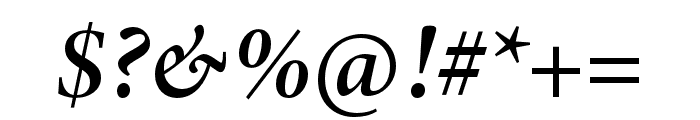 Minion 3 Subhead Semibold Italic Font OTHER CHARS