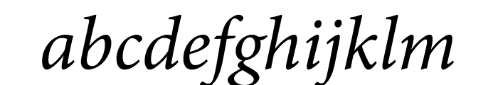 Minion Pro Italic Subhead Font LOWERCASE