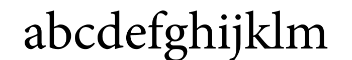 Minion Pro Regular Font LOWERCASE