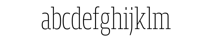 Mislab Std Compact Thin Font LOWERCASE