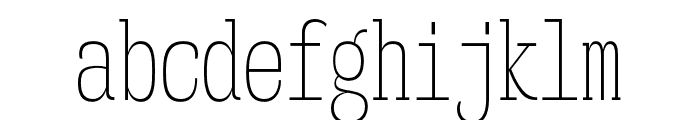 Mitigate ExtraLight Font LOWERCASE