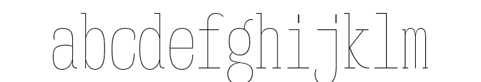 Mitigate UltraLight Font LOWERCASE