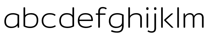 Mitr ExtraLight Font LOWERCASE