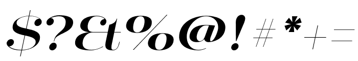 Mittwoch Norm Bold Italic Font OTHER CHARS
