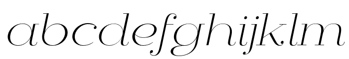 Mittwoch Norm Light Italic Font LOWERCASE