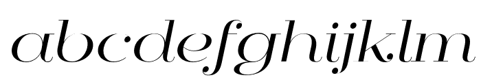 Mittwoch Norm Regular Italic Font LOWERCASE