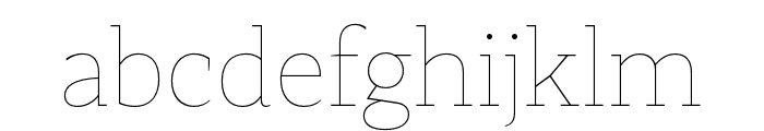 Mixta Sharp UltraLight Font LOWERCASE