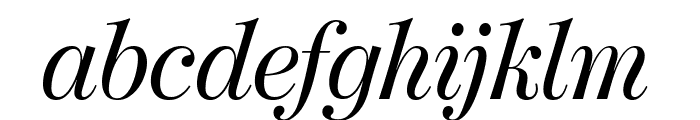 ModernoFB RegularItalic Font LOWERCASE