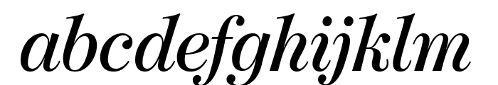 ModernoFBCond SemiboldItalic Font LOWERCASE