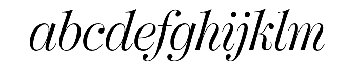 ModernoFBExtraCond LightItalic Font LOWERCASE