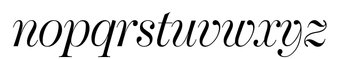 ModernoFBExtraCond LightItalic Font LOWERCASE