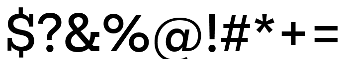Mokoko Medium Font OTHER CHARS