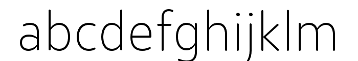 Moniker Basic ExtraLight Font LOWERCASE