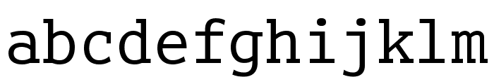 MonopinJRegular Regular Font LOWERCASE