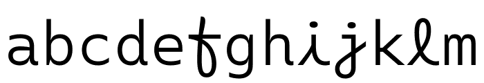 Monotalic Wide Light Font LOWERCASE