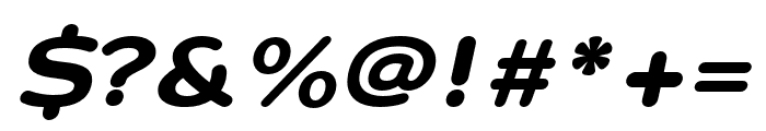 Montag Black Oblique Font OTHER CHARS