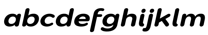 Montag Black Oblique Font LOWERCASE