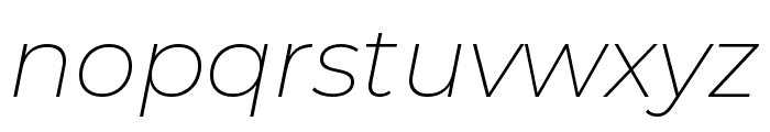 Montserrat Alternates ExtraLight Italic Font LOWERCASE