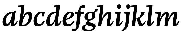 More Pro Wide Medium Italic Font LOWERCASE