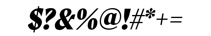 Moret Extrabold Oblique Font OTHER CHARS