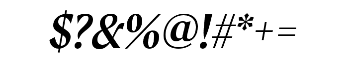 Moret Regular Oblique Font OTHER CHARS