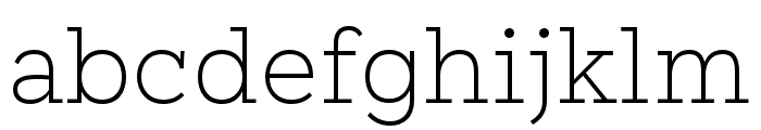 Mortise X Light Font LOWERCASE