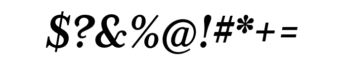 Mrs Eaves XL Serif Nar OT Bold Italic Font OTHER CHARS
