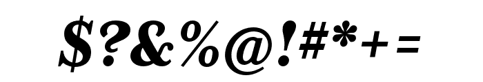 Mrs Eaves XL Serif Nar OT Heavy Italic Font OTHER CHARS