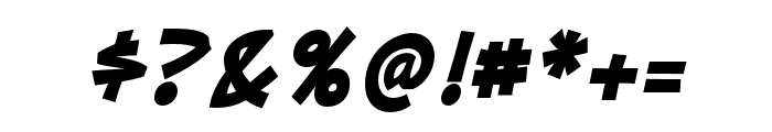 Mufferaw Bold Italic Font OTHER CHARS