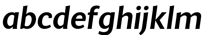 MultiDisplay Medium Italic Font LOWERCASE
