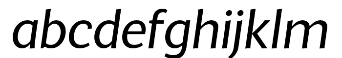 MultiDisplay Regular Italic Font LOWERCASE