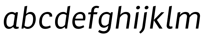 MultiText Regular Italic Font LOWERCASE