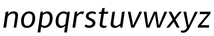 MultiText Regular Italic Font LOWERCASE