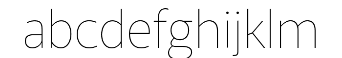 Murecho Thin Font LOWERCASE