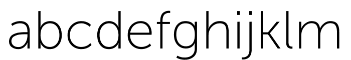 Museo Sans Display Hairline Font LOWERCASE