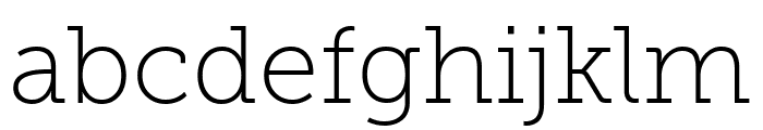 Museo Slab 100 Font LOWERCASE