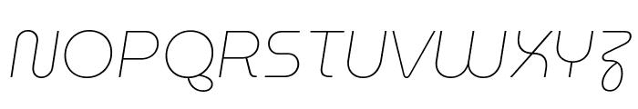 Museomoderno Thin Italic Font UPPERCASE