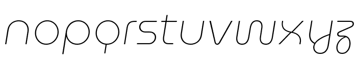 Museomoderno Thin Italic Font LOWERCASE