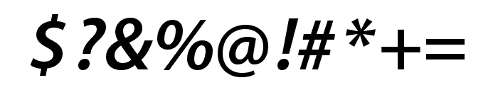 Myriad Devanagari Semibold Italic Font OTHER CHARS
