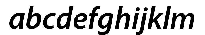 Myriad Devanagari Semibold Italic Font LOWERCASE