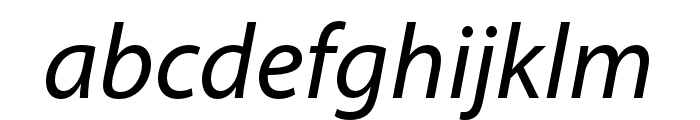 Myriad Hebrew Italic Font LOWERCASE