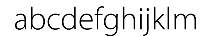Myriad Pro Light SemiExtended Font LOWERCASE