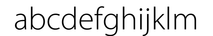 Myriad Pro Light Font LOWERCASE