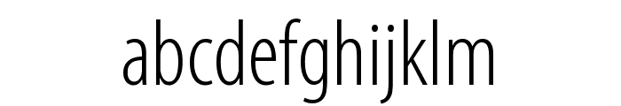 Myriad VF Light Condensed Font LOWERCASE