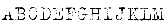 NCNDVF Regular Font UPPERCASE