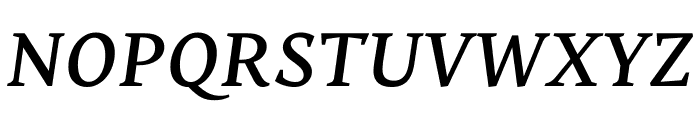 Nassim Latin Medium Italic Font UPPERCASE