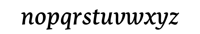 Nassim Latin Medium Italic Font LOWERCASE