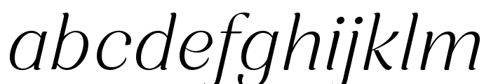 Nave Light Italic Font LOWERCASE